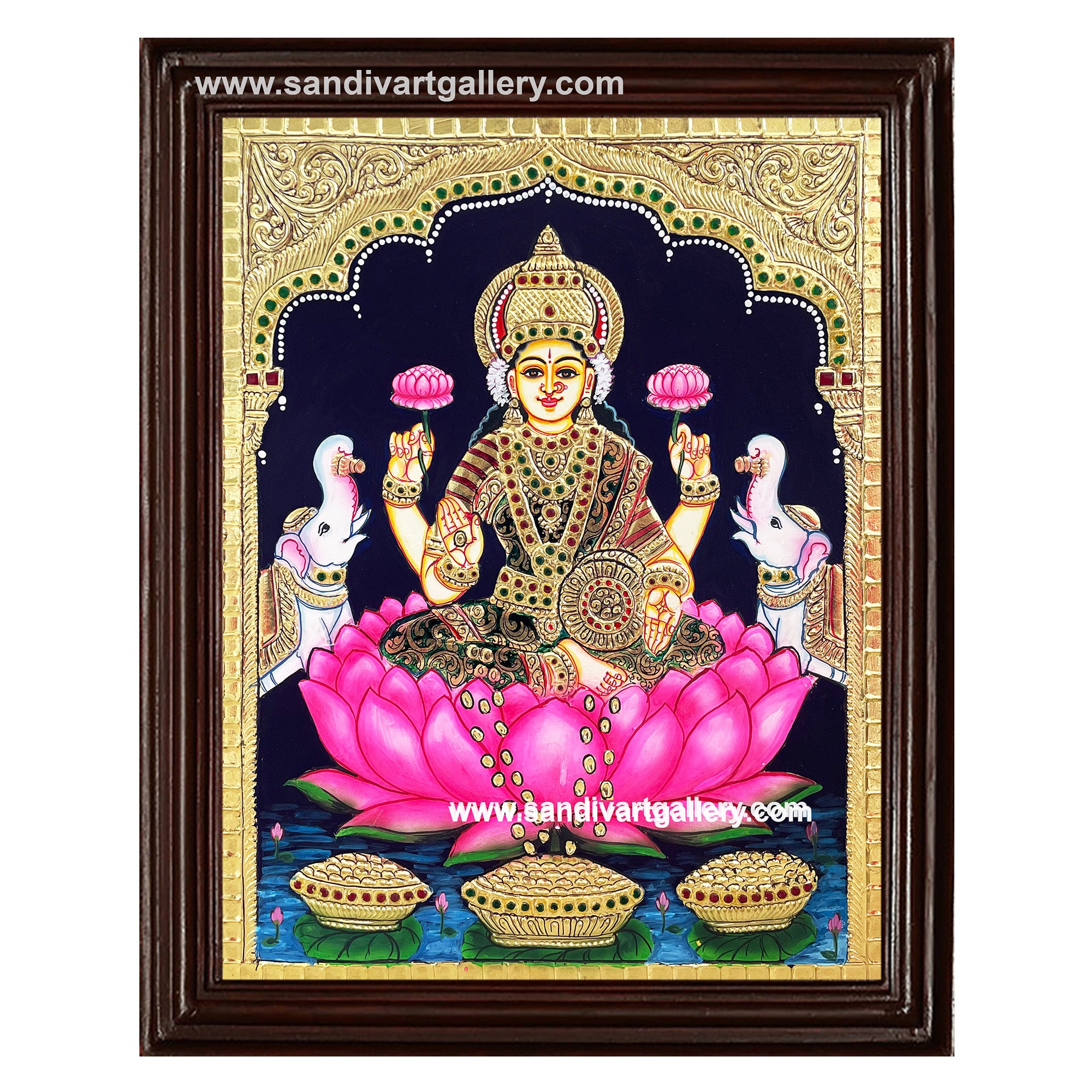 Dhana Lakshmi Tanjore Painting