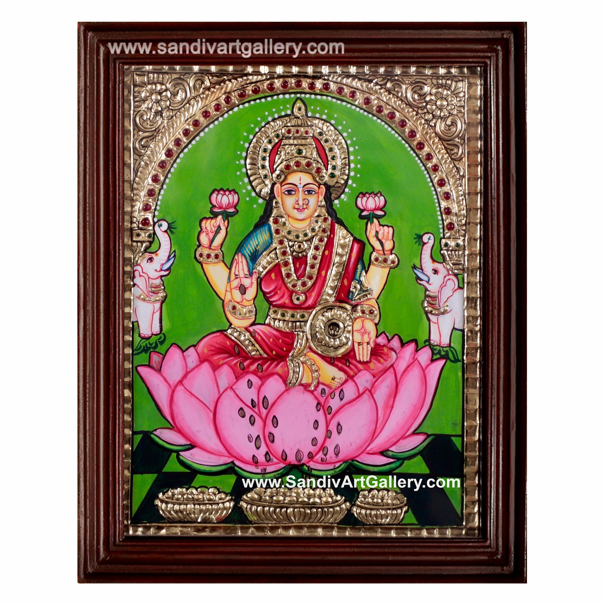 Dhana Lakshmi Tanjore Painting1