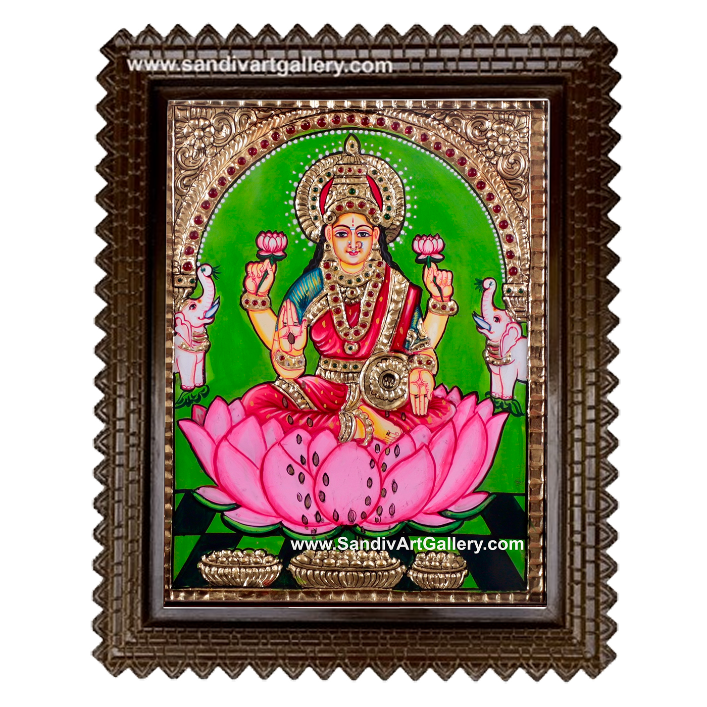 Dhana Lakshmi Tanjore Painting1