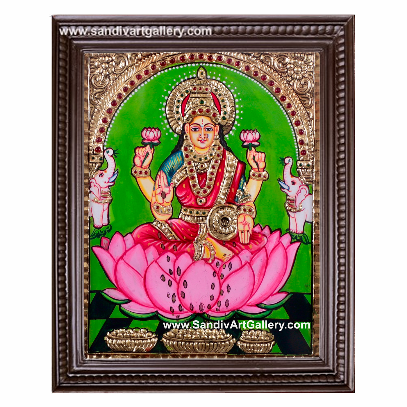 Dhana Lakshmi Tanjore Painting1