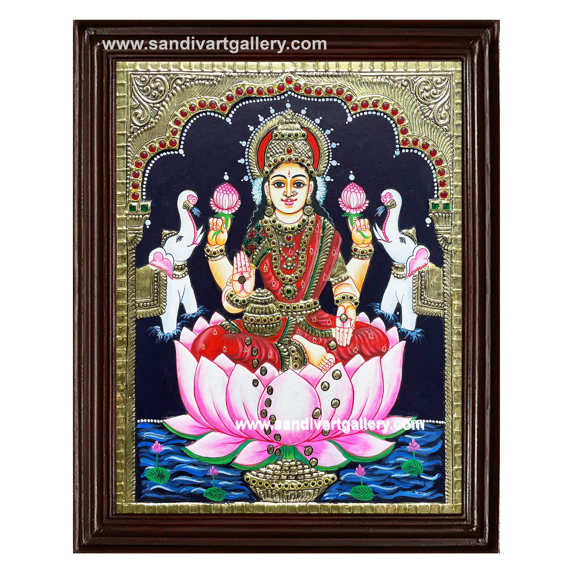 Gaja Lakshmi Tanjore Painting15