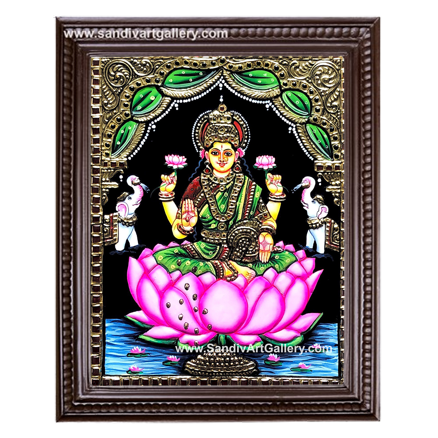 Aishwarya Lakshmi on Lotus Tanjore Painting