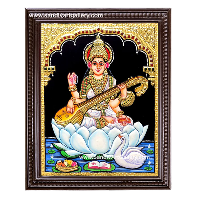 Saraswathi Tanjore Painting 14