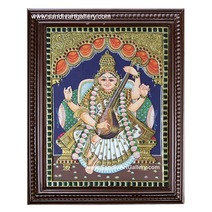 Saraswathi Tanjore Painting 5