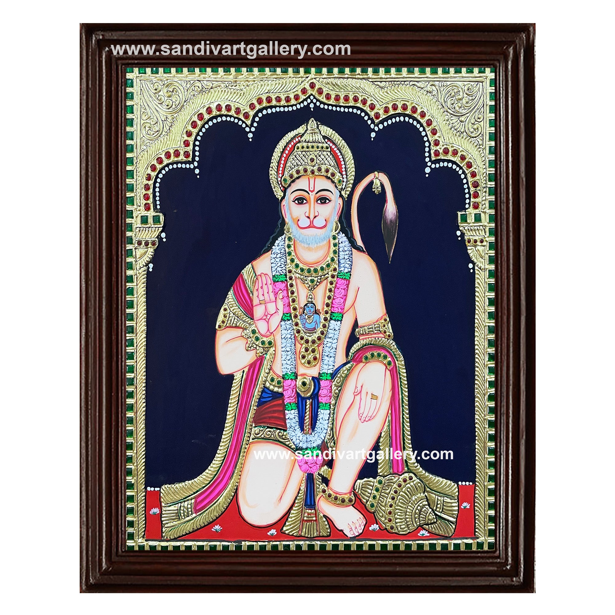 Hanuman Tanjore Painting