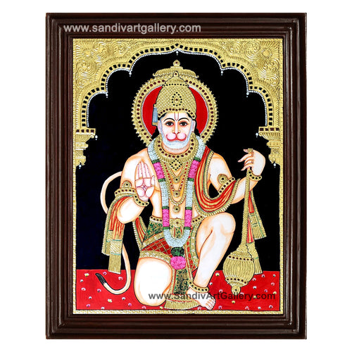 Veera Anjaneyar Tanjore Painting