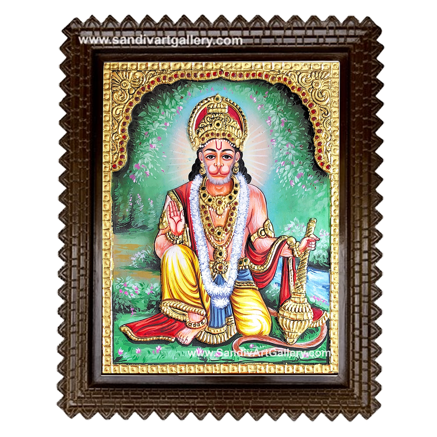 Hanuman Tanjore Painting4