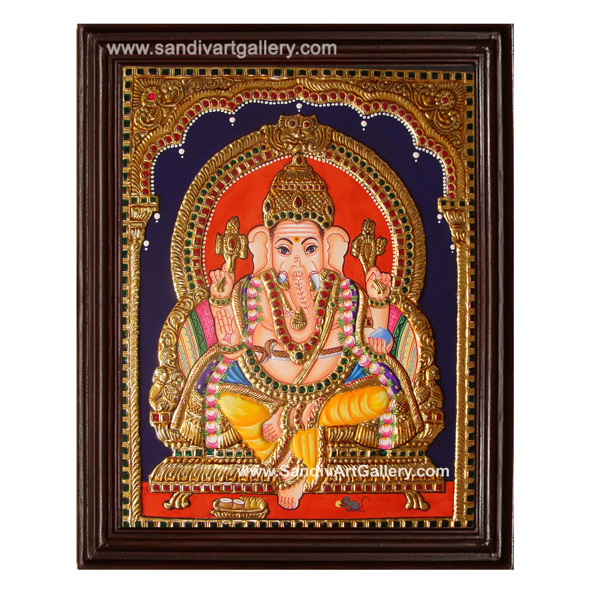 Ganesh Ji Tanjore Painting