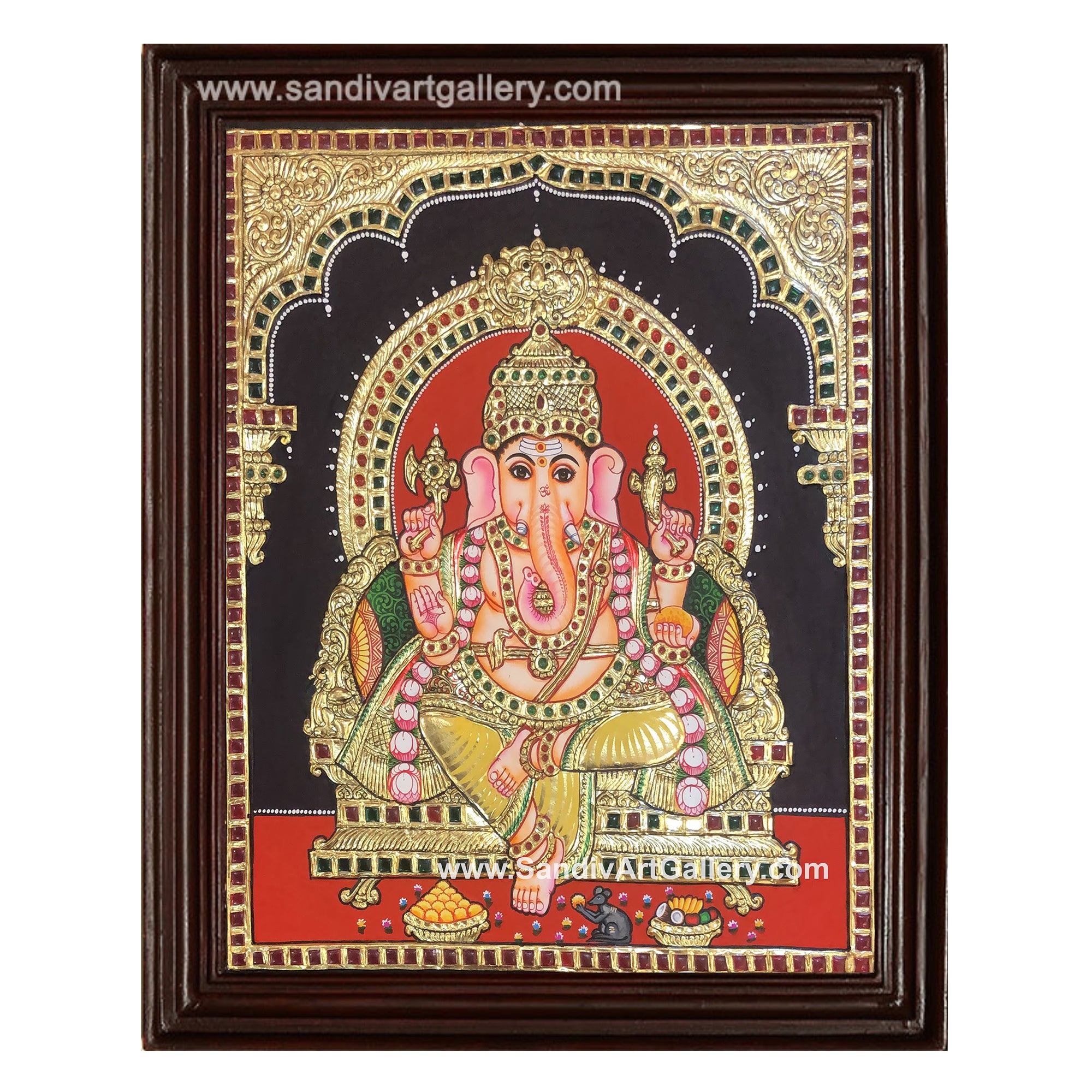 Ganesha Tanjore Painting5