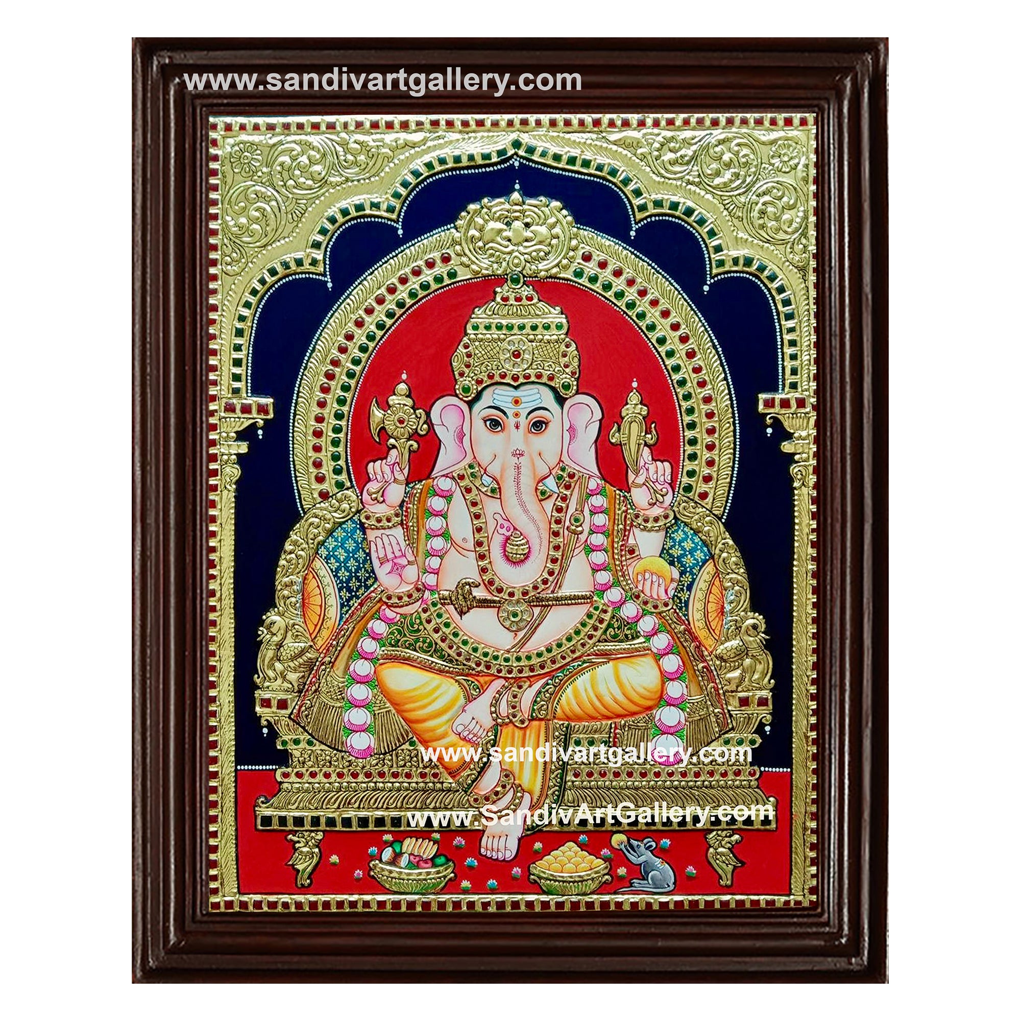 Ganesha Tanjore Painting6