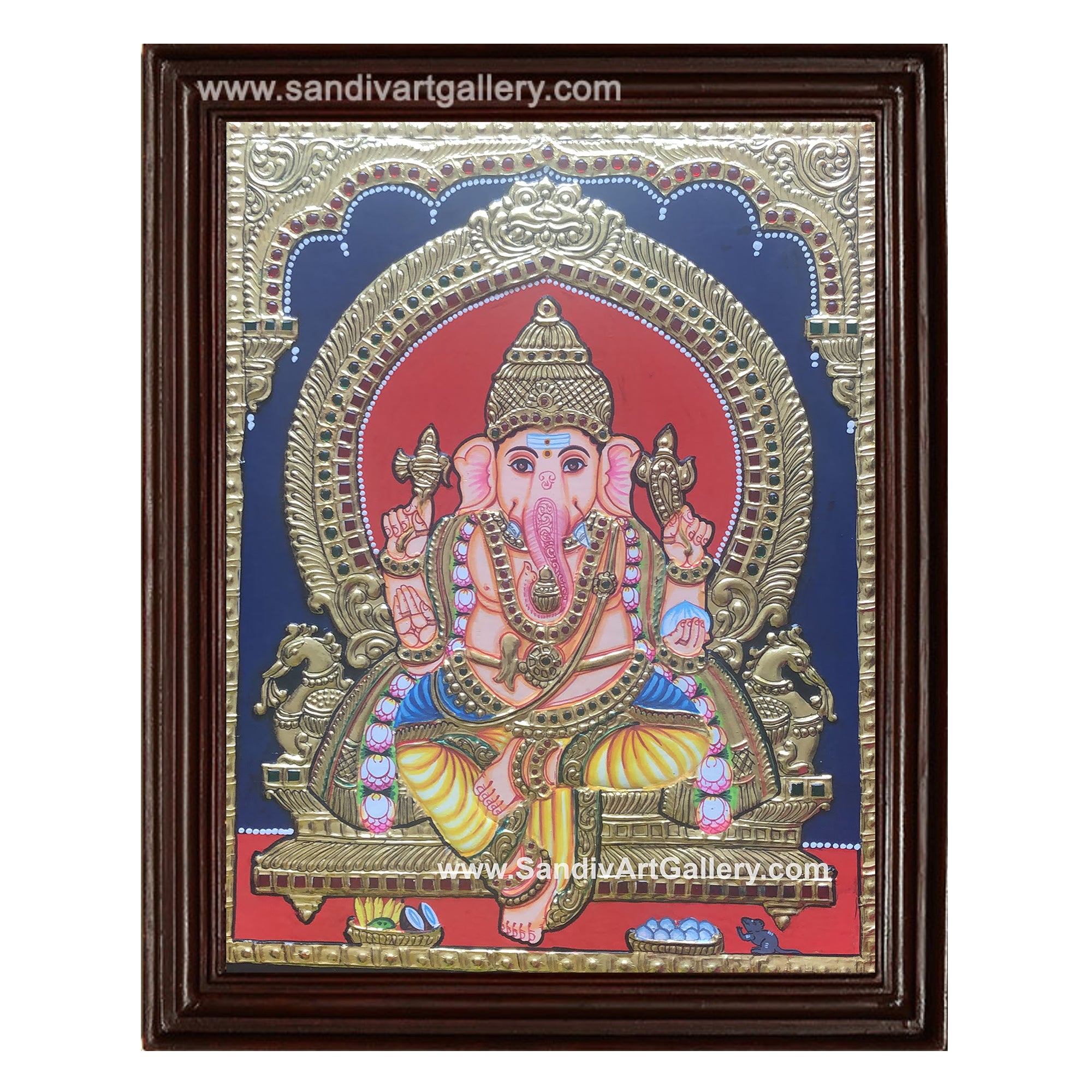 Ganesha Tanjore Painting8