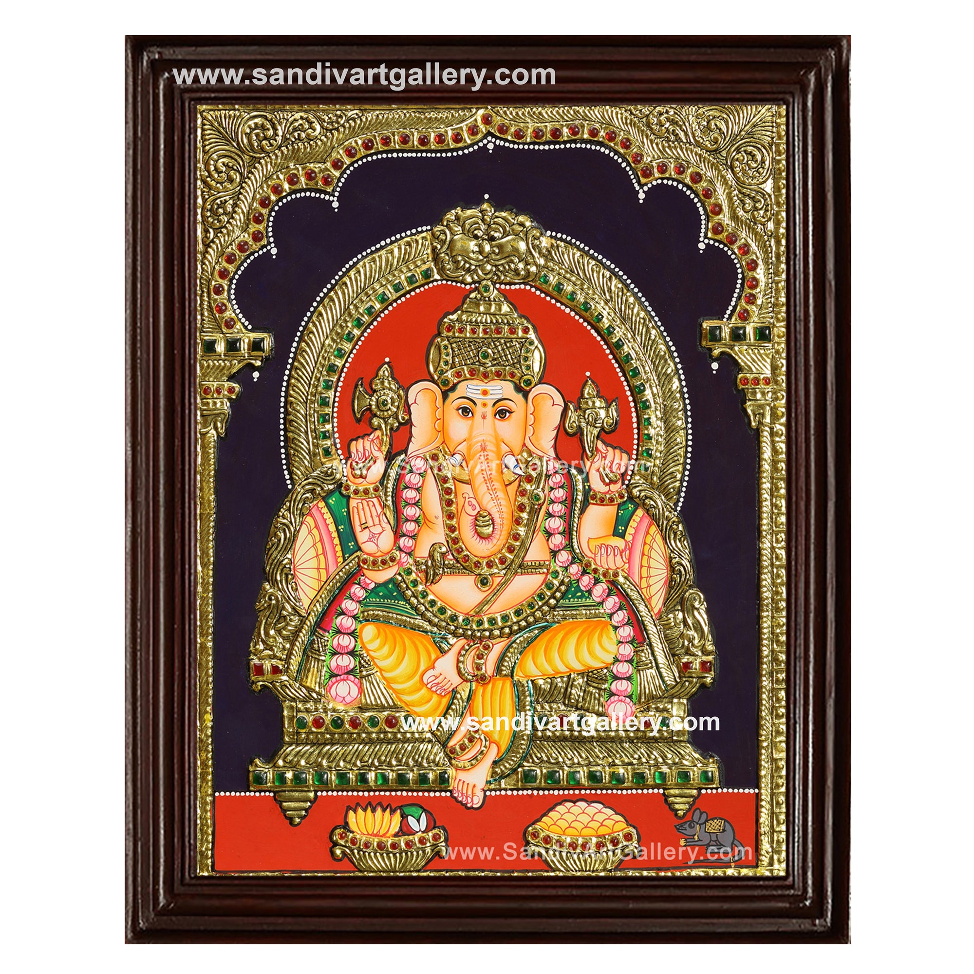 Ganesha Tanjore Painting9