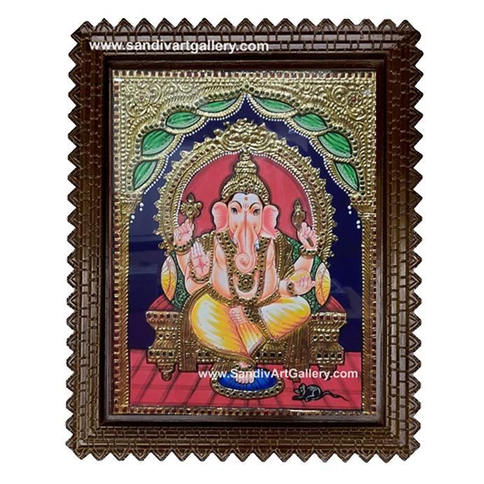 Ganesha Tanjore Painting