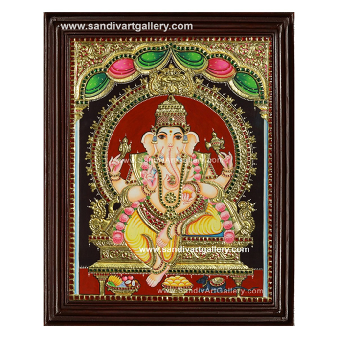 Ganapathi Tanjore Painting