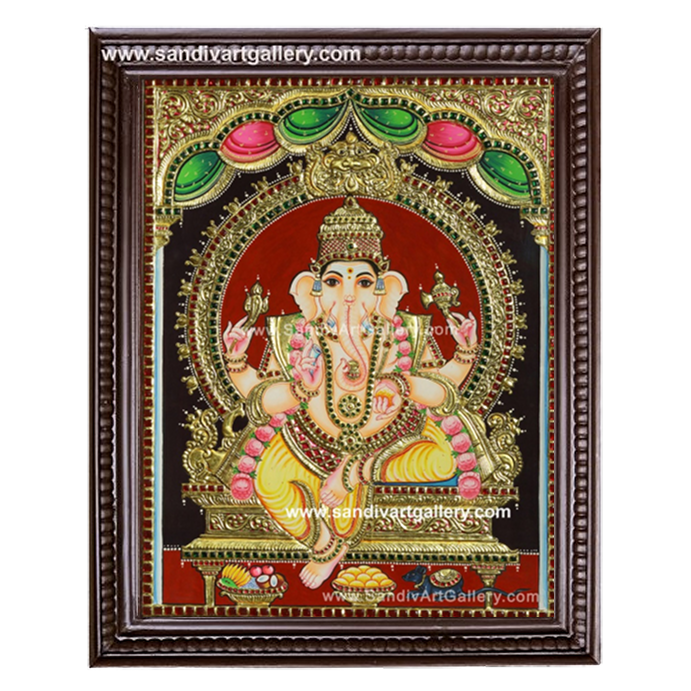Ganapathi Tanjore Painting