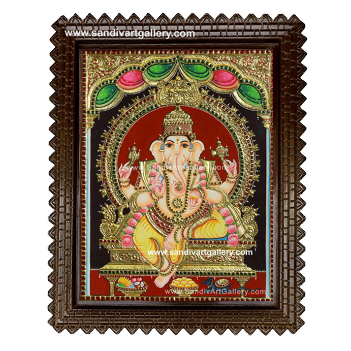 Ganapathi Tanjore Painting