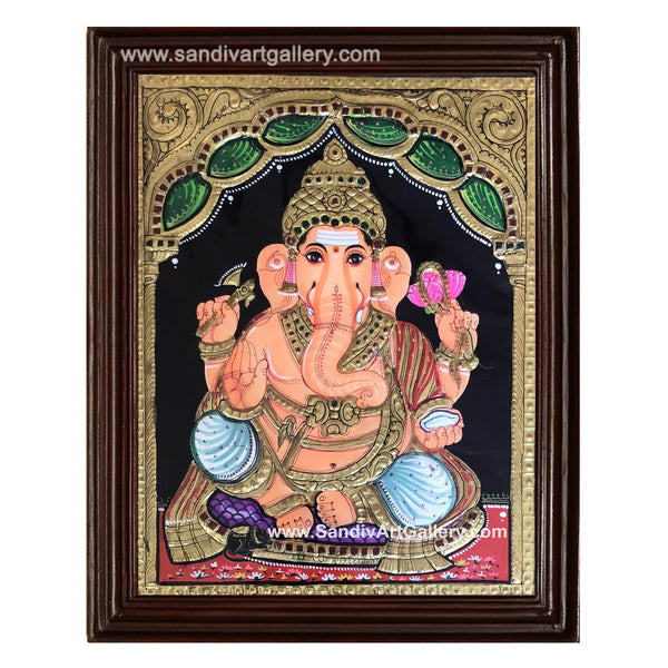 Ganesha Tanjore Painting26