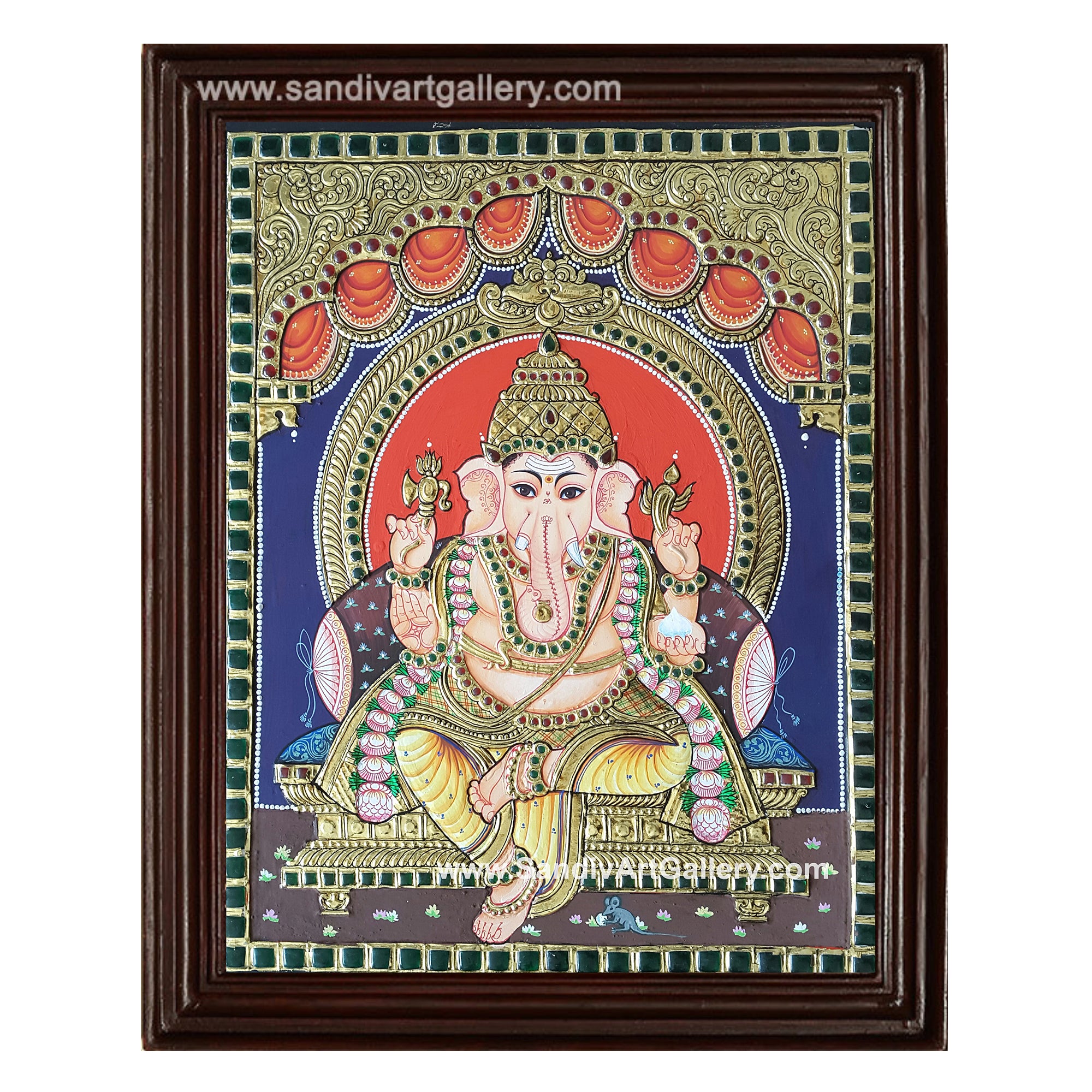 Ganesha Tanjore Painting 28