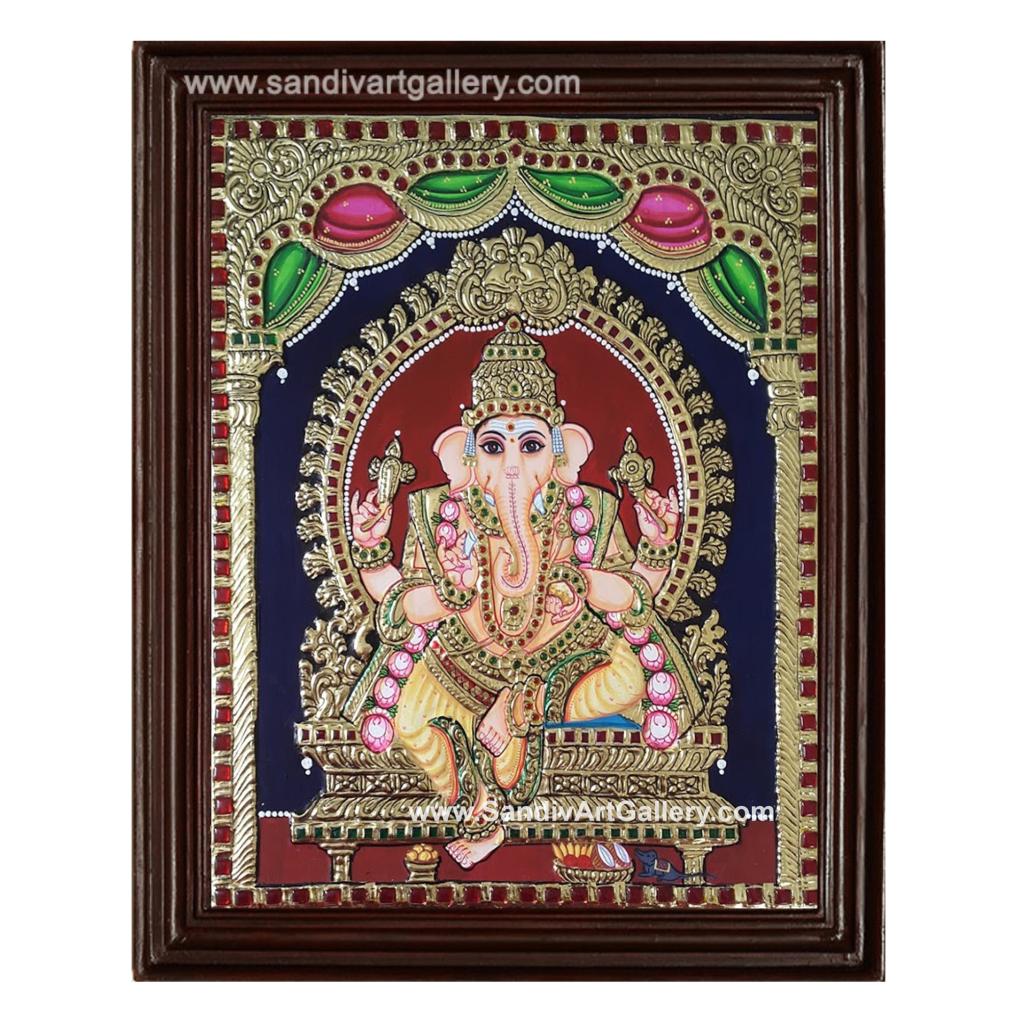 Ganesh Ji Tanjore Painting5