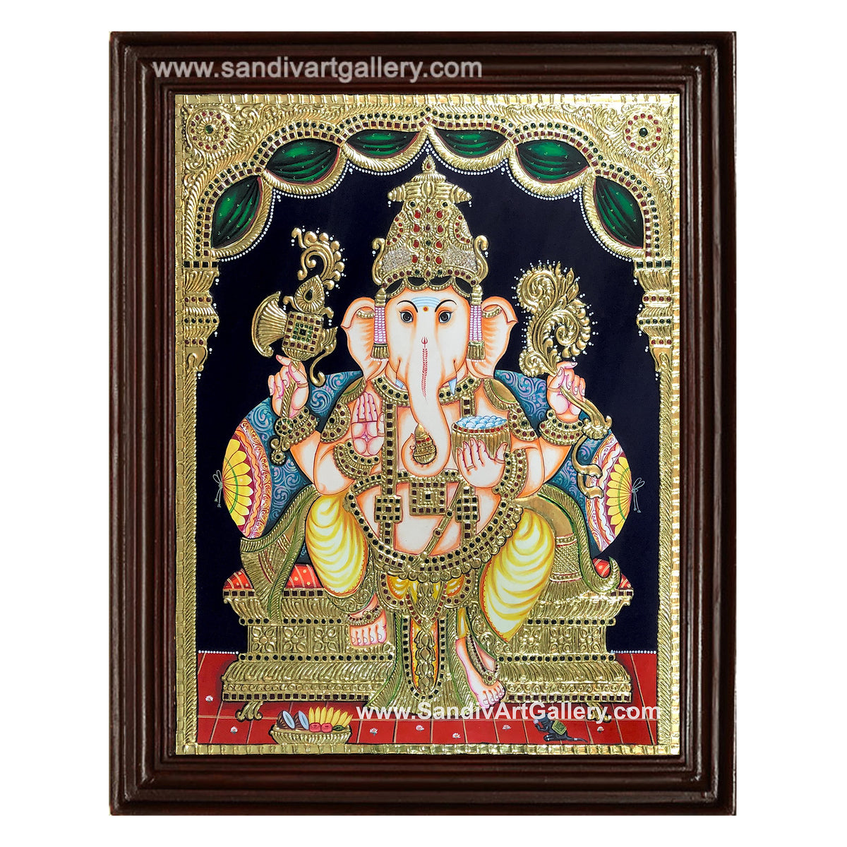 Ganapathi Tanjore Painting 7