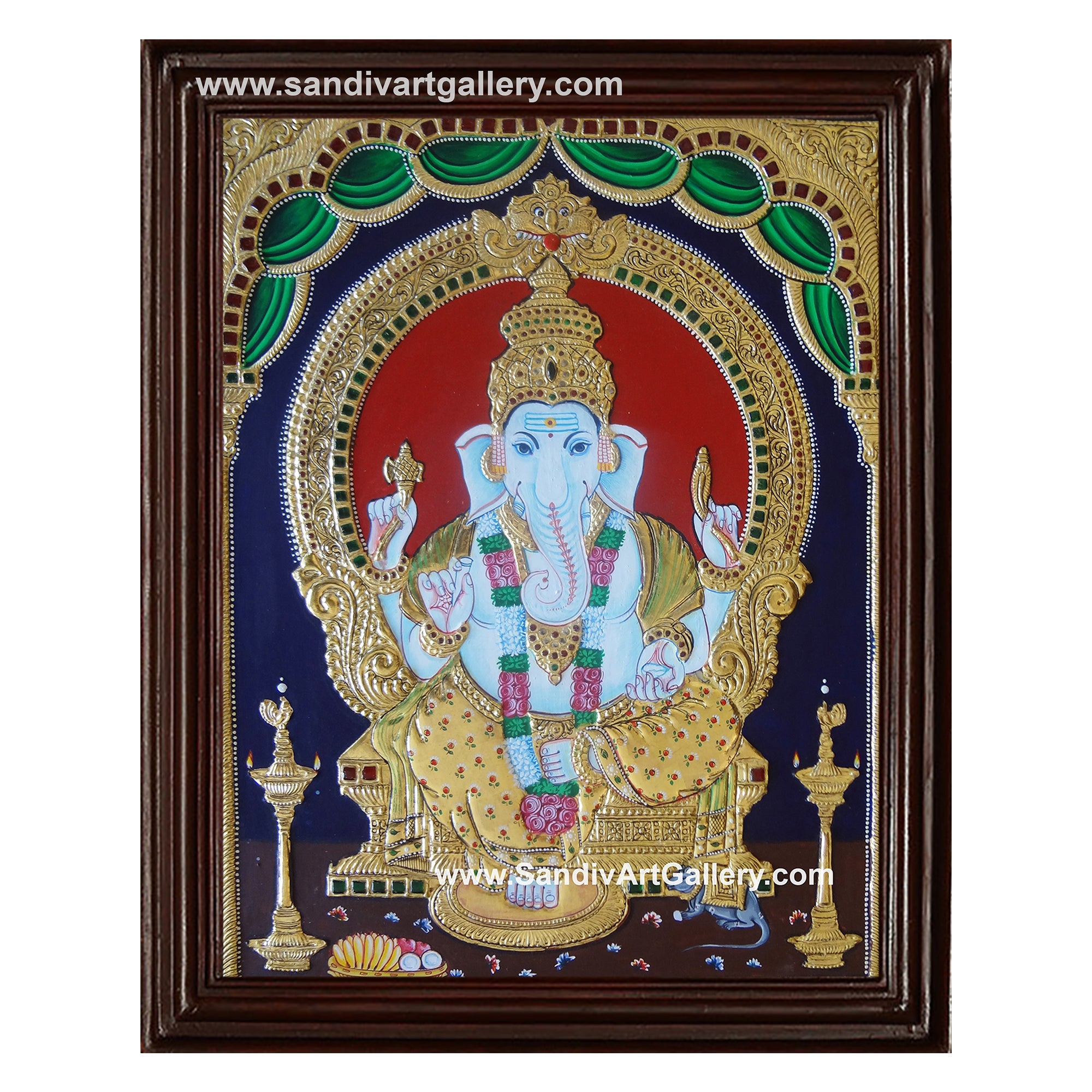 Ganesha Tanjore Painting 29