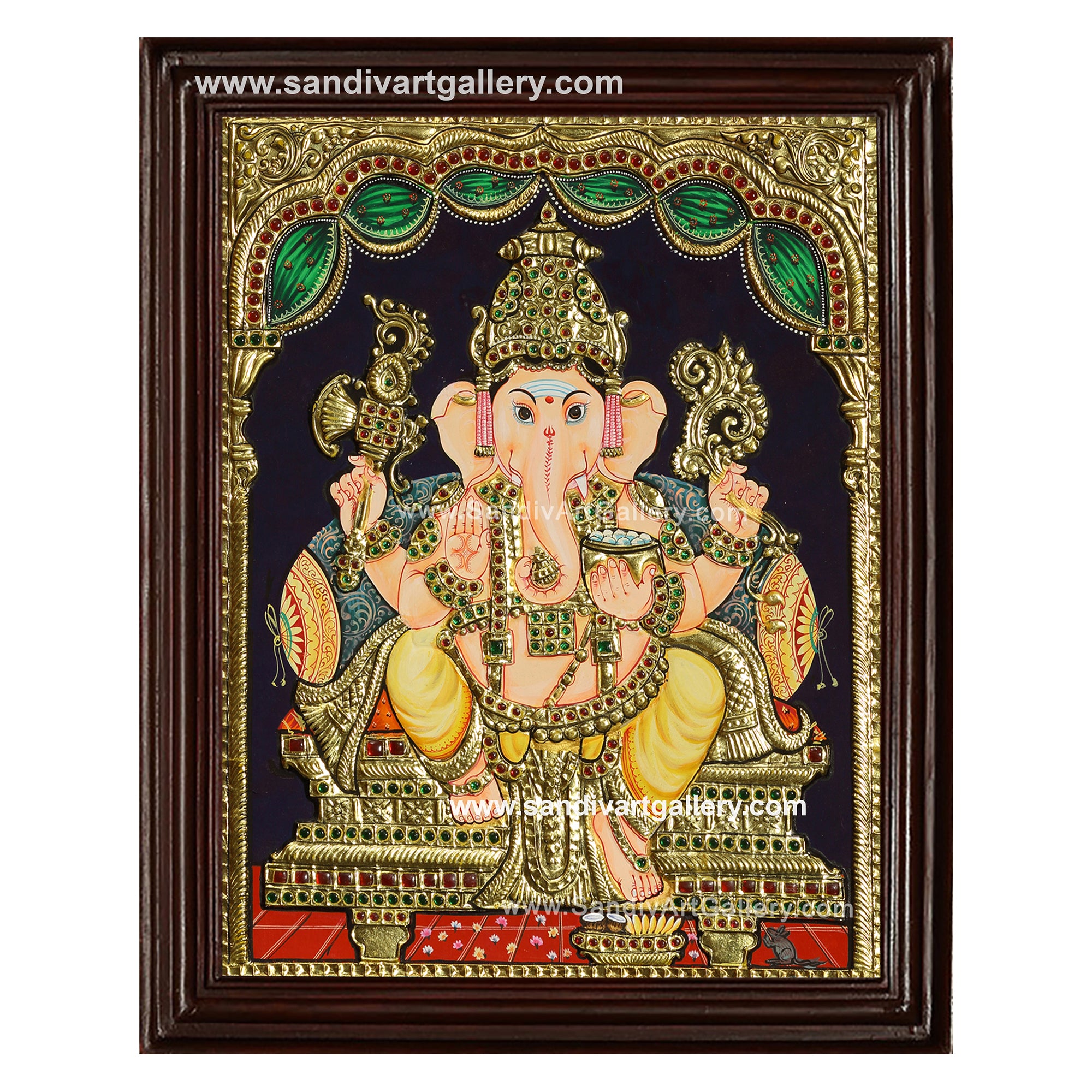 Ganesha Tanjore Painting30