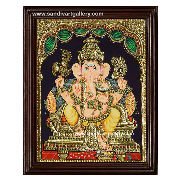 Ganesha Tanjore Painting30
