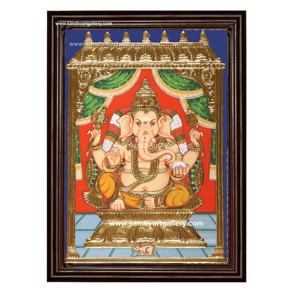 Vinayaga Tanjore Painting20
