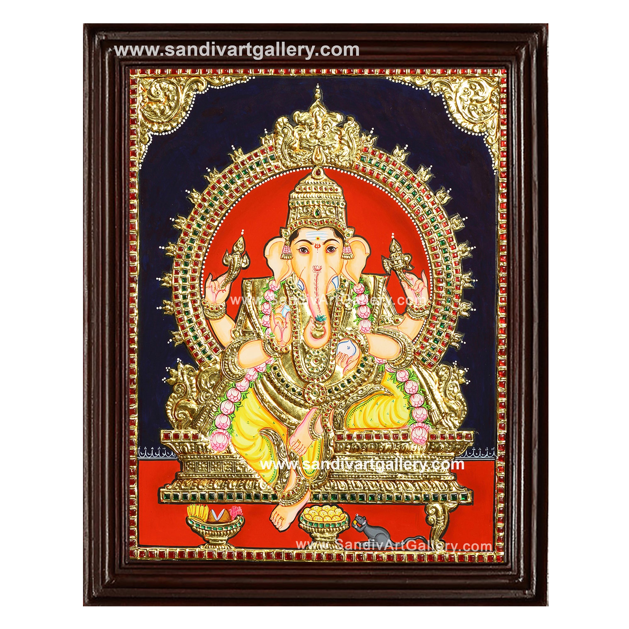 Ganesha Tanjore Painting
