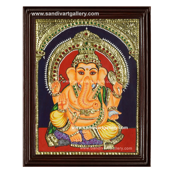 Ganesh Ji Tanjore Painting6