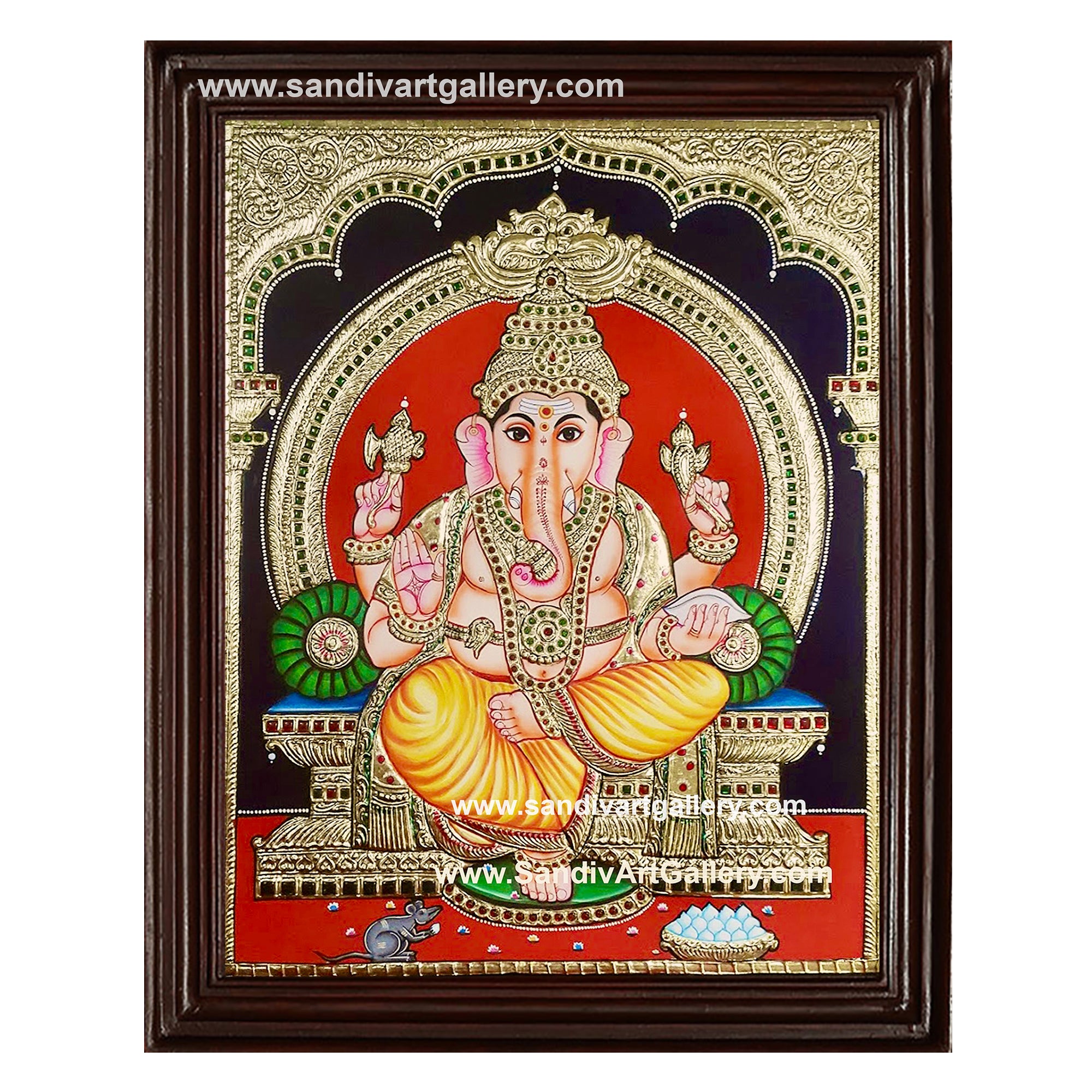 Ganesh Ji Tanjore Painting