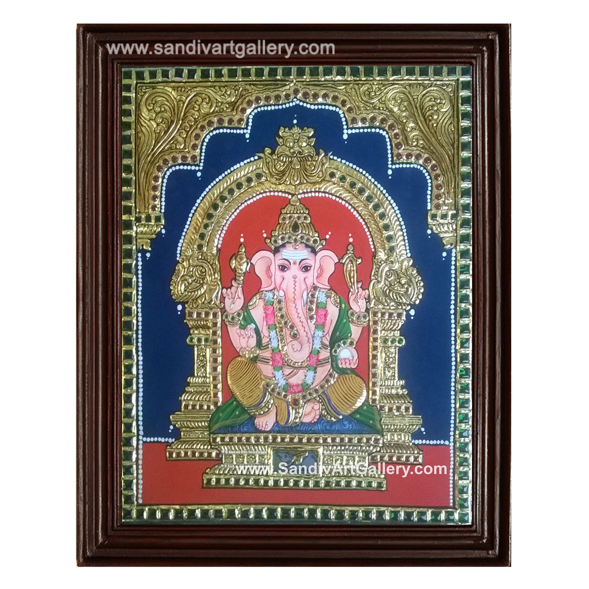 Vinayahar Tanjore Painting2