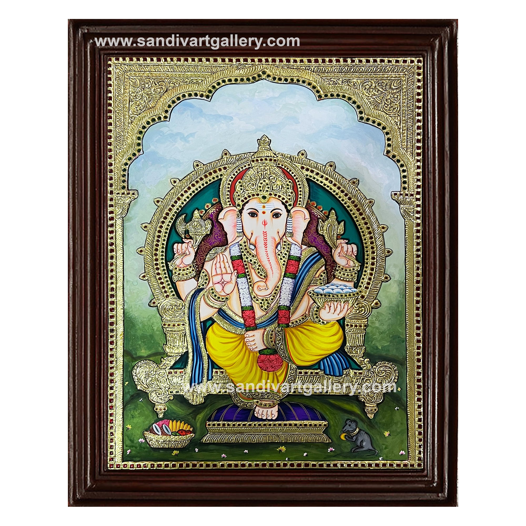Ganesha Tanjore Painting 38