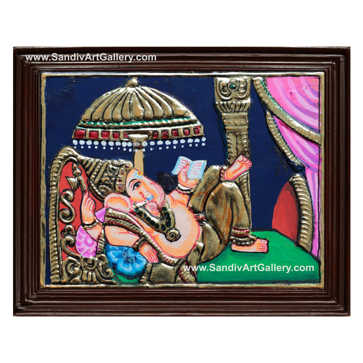 Ganesha Small Tanjore Painting