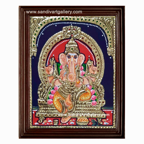 Small Ganesha Tanjore Painting2