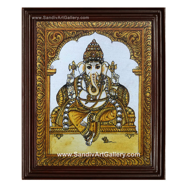 Ganesha Oil Painting1