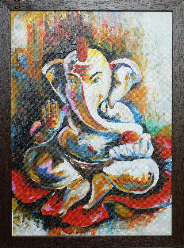 Ganesha Oil Painting
