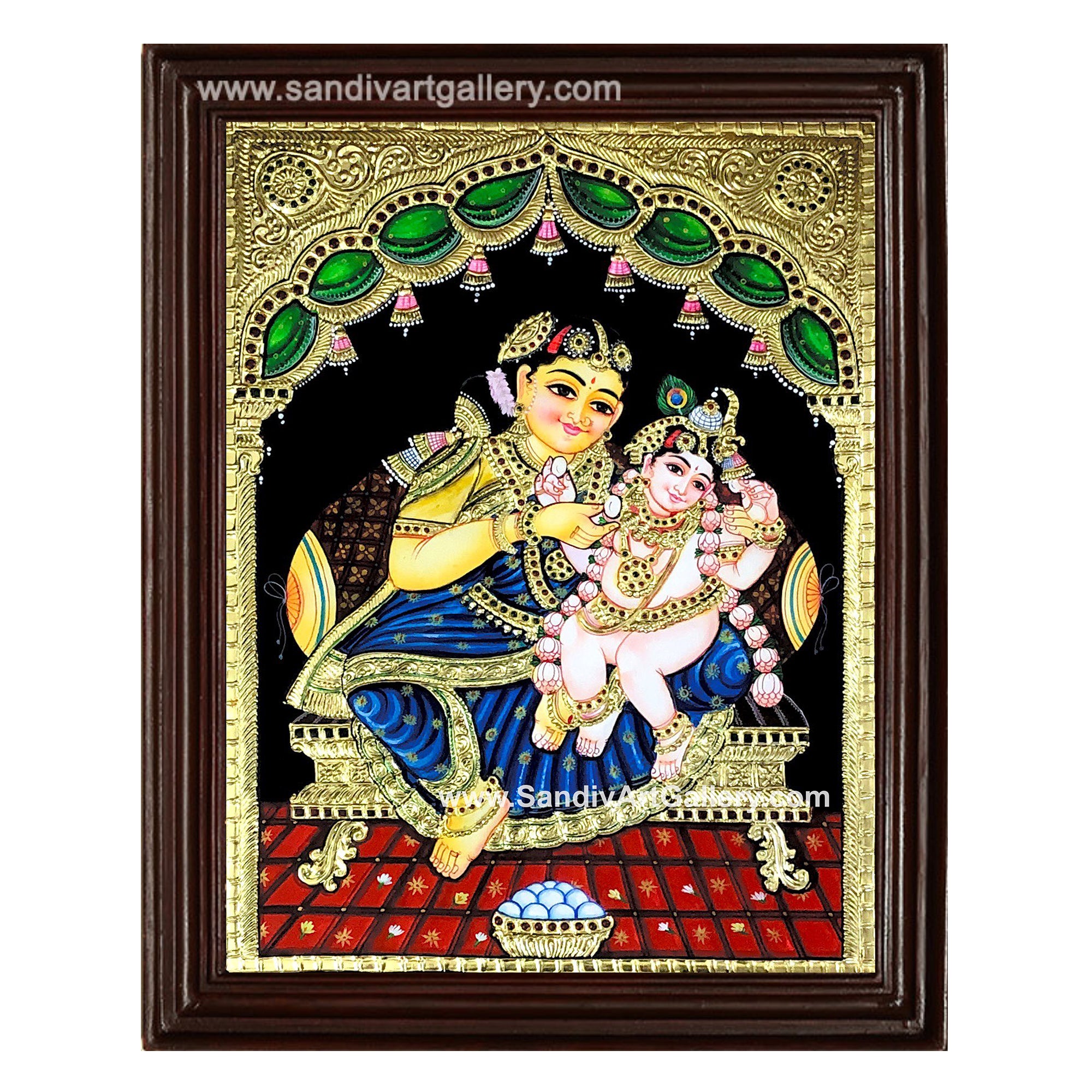 Yasodha Krishna Tanjore Painting