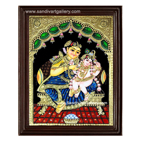 Yasodha Krishna Tanjore Painting