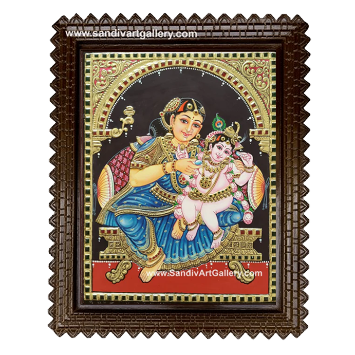 Yasodha Kannan Tanjore Painting 2