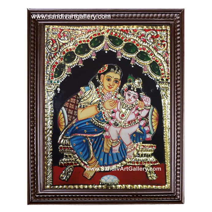 Yasotha Krishna Tanjore Painting 3