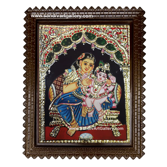 Yasotha Krishna Tanjore Painting 3