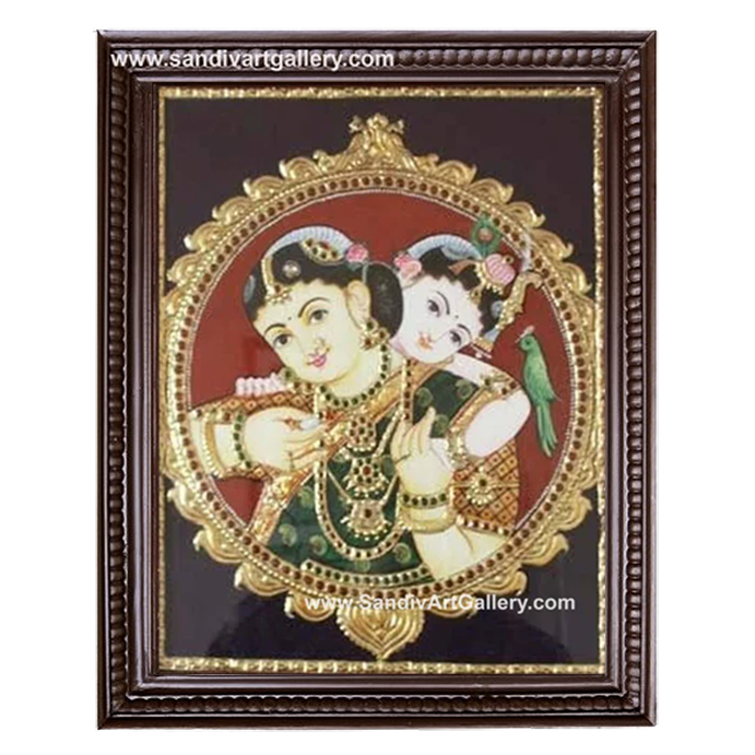 Yasodha Krishna Tanjore Painting 4