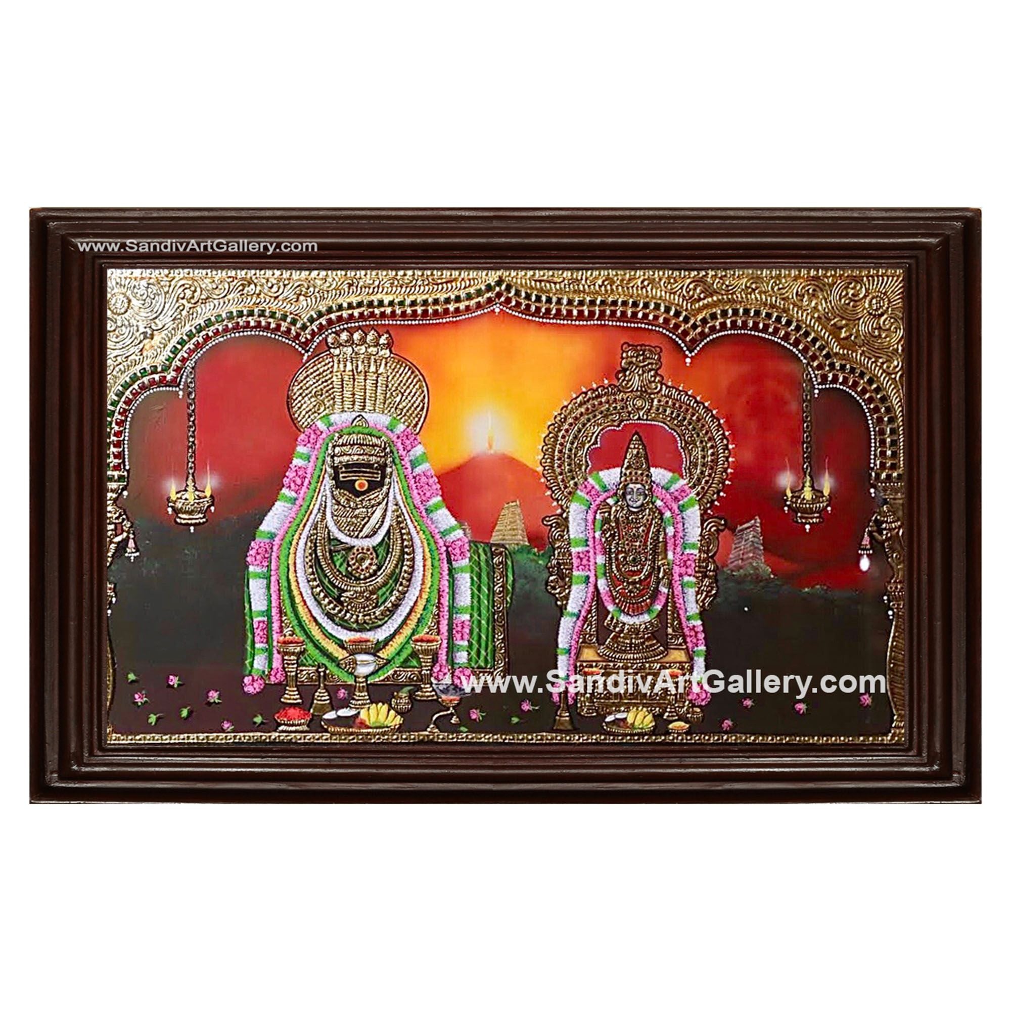 Annamalaiyar Unnamalaiyar Tanjore Painting