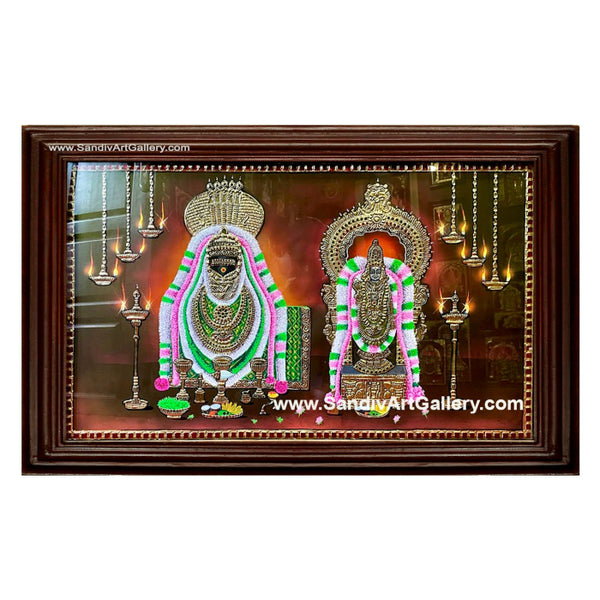 Arunachaleswar Abithakujalambal Tanjore Painting