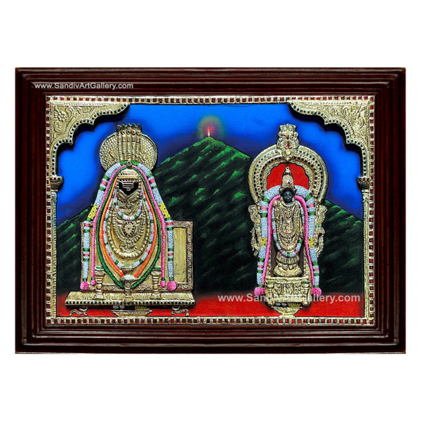 Annamalai Unnamalai Super Embossed Tanjore Painting