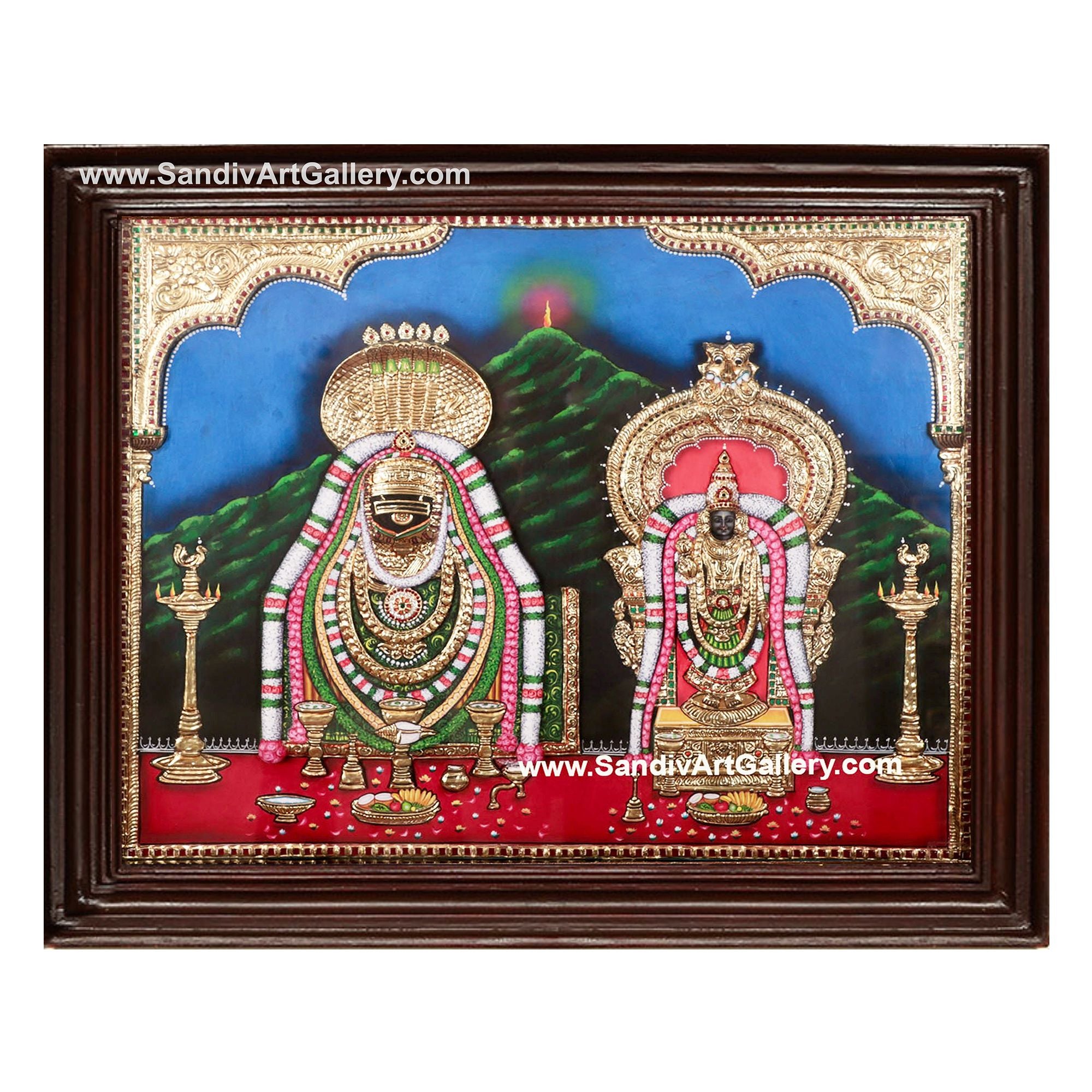 Annamalai Unnamalai 3D Super Embossed Tanjore Painting