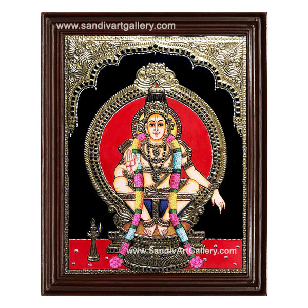 Swamy Ayyapan Tanjore Painting