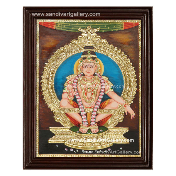 Ayyappan Tanjore Painting1