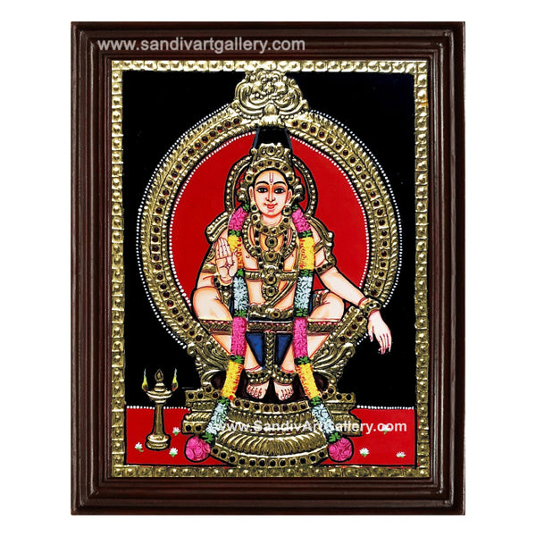 Sabarimala Ayyappan Tanjore Painting